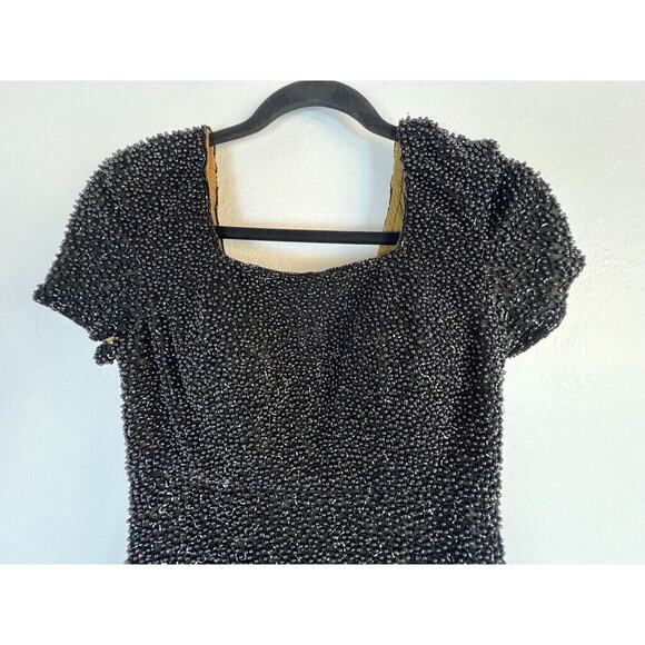 Women’s Vintage Lillie Rubin Black Sequin Strapless Formal Dress Size 4 NWT - Picture 2 of 8